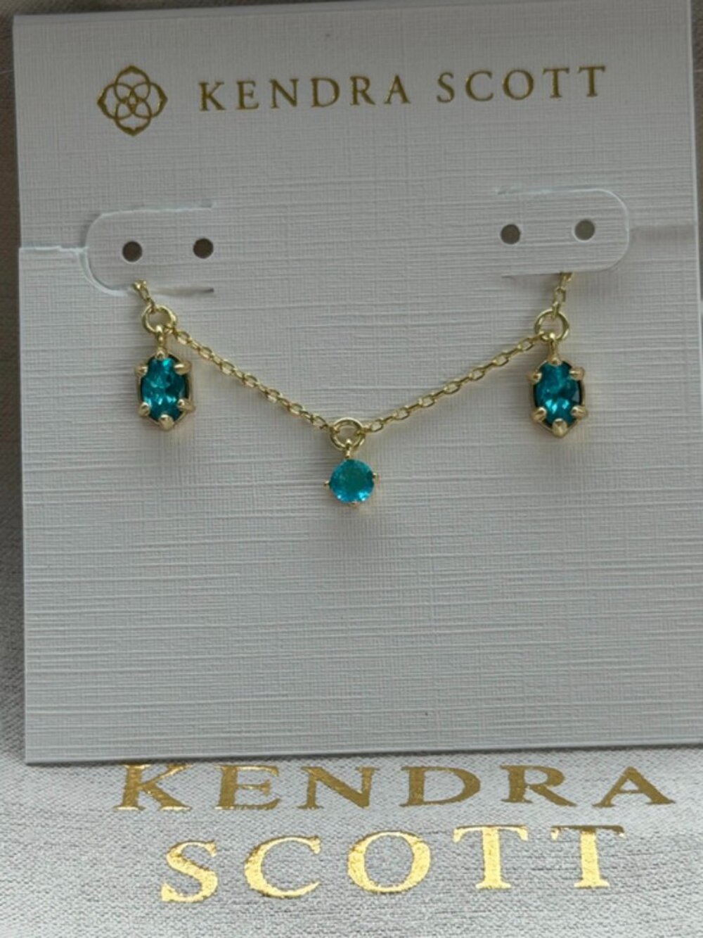 Kendra Scott blue necklace